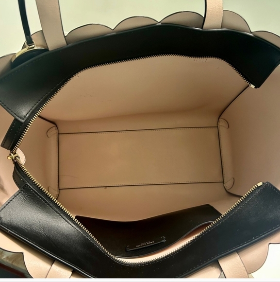 Kate Spade Black Tote with Cream Straps - Picture 3 of 10
